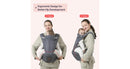 Baby Carrier with Hip Seat and Lumbar Support - Gray
