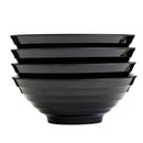 Infuse 4pc 8" Melamine Ramen Bowls Black