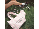 Sport Striped Tote Bag - Cream/Pink