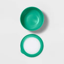 10.88qt XL Melamine Mixing Bowl with Lid Green