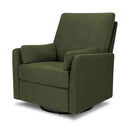 Ethan Swivel Recliner in Performance Forest Green Linen