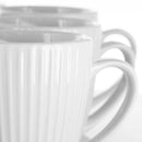 8oz 12pk Porcelain Elle Mug Set White - Service for 12