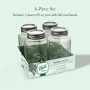 32oz Glass Regular Mouth Mason Jar - Seafoam Green