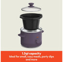 1.5qt Slow Cooker - Plum
