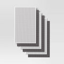 6pc Terry Kitchen Towels Gray - ™: Gingham Check, Cotton, Machine Wash, Dish & Cleaning Towels