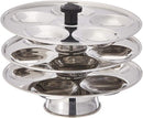 TABAKH 3-Rack Stainless Steel Baby Mini Idli Stand, Makes 15 Mini Idlys
