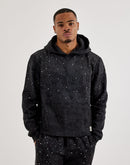 BKYS Rhinestone Rivet Oversized Fleece Hoodie