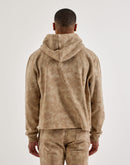 BKYS Rhinestone Rivet Oversized Fleece Hoodie