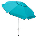 7 Feet Beach Umbrella with Sand Anchor, Push Button Tilt and Carry Bag