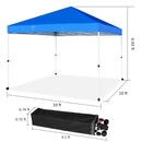 10'x10' Srtaight Leg, Pop & Easy Up Canopy with 4 Wheels