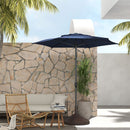 Bundle | Outdoor Sofa with 11FT Lyon Market Umbrella Set