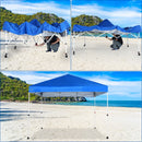 10'x10' Srtaight Leg, Pop & Easy Up Canopy with 4 Wheels