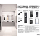 Bobrick 150CX42.MBLK Matte Black 42" Straight Grab Bar