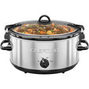 6 Qt. Slow Cooker w/ Locking Lid and Three Heat Settings - Stainless Steel