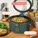 4 Qt Digital Slow Cooker - Thyme Green