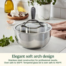 Stainless Steel 2 Quart Saucepan with Lid