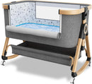 3 in 1 Baby Bassinet - Brown & Black