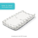 Contoured Changing Pad With Waterproof Liner And Safety Strap
