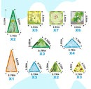52PCS Dinosaur & Safari Magnetic Tile Set
