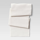 90" x 20" Solid Table Runner White - White