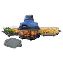 Crispi 5-in-1 Portable Glass Air Fry Cooking System - Blue