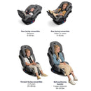 EXEC All-in-One Convertible Car Seat - Caviar