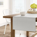 90" x 20" Solid Table Runner White - White