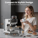 Espresso Machine with Grinder - Brushed Stainless Steel