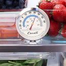 Refrigerator & Freezer Thermometer - Stainless Steel