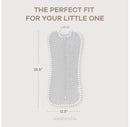Swaddle Blanket Easy Zipper Wrap 2 Pack - Large - Grey