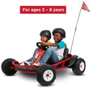 Ultimate 24V Electric Go-Kart with 2 Seats - Red