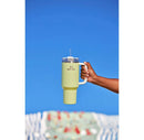 40 oz Vacuum-Insulated Stainless Steel Tumbler - Citron Colorblock