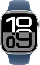 Apple Watch Series 10 46mm Gps Aluminum Silver + Denim Sport Band 64gb