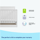 Sasha 5-in-1 Convertible Crib with Drawer - White