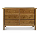 Jayden 6 Drawer Double Dresser - Chestnut