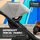 City Select 2 Single-to-Double Modular Stroller Eco Collection - Lunar Black