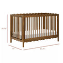 Swell 4-in-1 Convertible Crib with Toddler Bed Conversion Kit - Natural Walnut