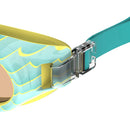 Junior Glide Print Swim Goggles - Turquoise Wave