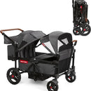 Voya Quad Baby Stroller Wagon - Gray/Black