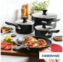 Nonstick Aluminum Cookware Set with Prestige Tools - Black