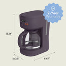 12-Cup Programmable Coffee Maker - Plum