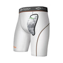 Compression Short with AirCore Hard Cup - White