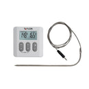 Programmable Digital Meat Cooking Thermometer - Silver