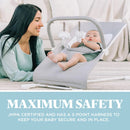 Highland Portable Baby Bouncer - Pebble Gray