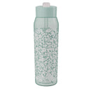 32oz Icicle Floral Manual Straw Water Bottle - Green
