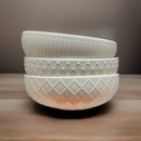 Elegant 3 Piece Porcelain Serving Bowl Set