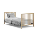 Teddi Convertible Mini Crib with Mattress - Driftwood
