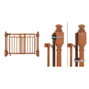 Deluxe Top of Stair Baby Gate with Dual Banister Kit
