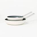 Nonstick Ceramic Coated Aluminum Frypan Set - 8" & 10"