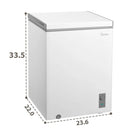 5.1 cu ft Chest Freezer White